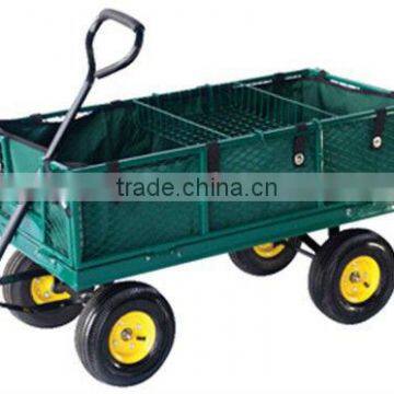 New Design Four-wheel Foldable Garden Tool Cart photo-5