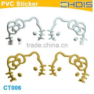 new car beauty product custom decal sticker pvc sticker label