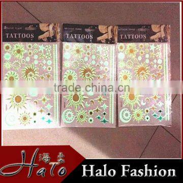 T001-001 Hot Sale Luminous Tattoo Glow In The Dark Body Tattoo Sticker