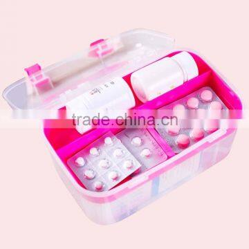 Small Size and Easy- Carrying Plastic Medicinal Box With Compartments photo-4