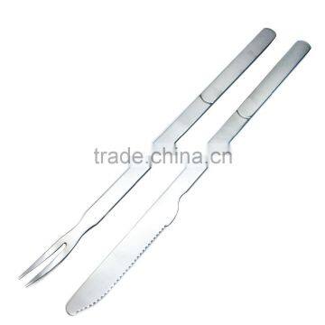 Wholesale Non-Stick BBQ Tool Stainless Steel BBQ Set BBQ Fork and Knife