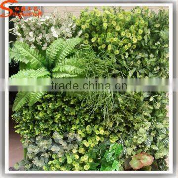 wholesale fake vertical garden green grass plant wall decor for indoor