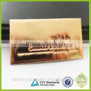 Fashion Decorative Label Embossed Leather Stickers photo-5