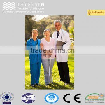 long sleeve 100% cotton doctor uniforms white lab coat