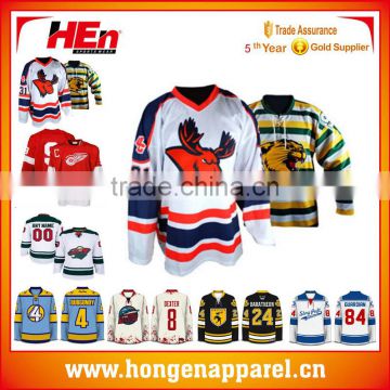 Top quality uniform custom funny hockey jersey