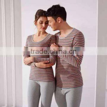 Unisex Pajama Set for Couple Thermal Underwear Cotton Fabric photo-3