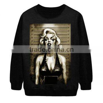 Top fashion sublimation 3d printing sweatshirt