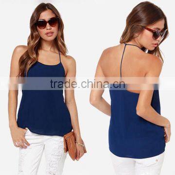 Cheap Wholesale Sexy Ladies Vest Chiffon Top Tank