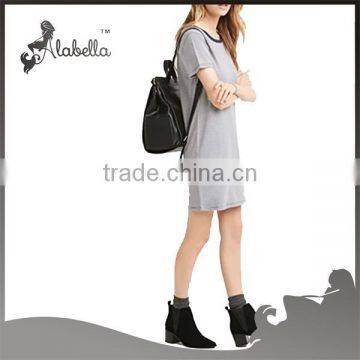 100% Cotton Dress Tshirt Dress Xxl Size Women Casual Dress photo-3