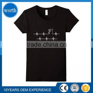 Latest t shirt design for women 2017 with screen printing pattern