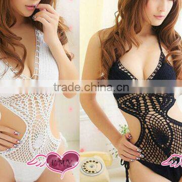 Sexy Hot One Piece Swimsuit Push Up Bikini Hollow Crochet Knitting Bikini