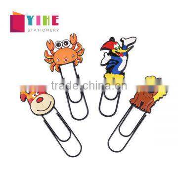 Cartoon shape paper clip customizable planner clip silica gel planner accessories