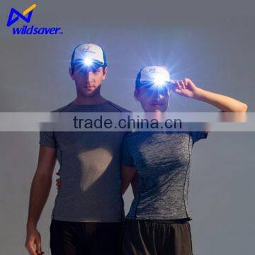 Custom Blue Baseball Built-in Led Light Fashion Hat Cycling Cap photo-3