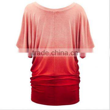 Autumn Europe and the United States Foreign Trade Easy Leakage Shoulder Lady T-shirt With Short Sleeves photo-2