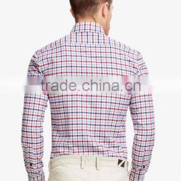 Manufactures Dress Shirt for Men Plaid Fabric Men Shirt Cutting photo-2