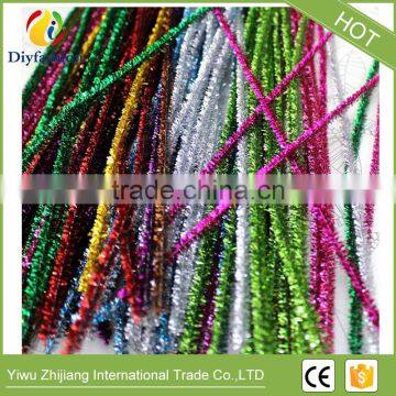 DIY 6MM Glitter Chenille Stems Pipe Cleaners DIY Hand Craft Materials For Creative Kids Toys photo-4