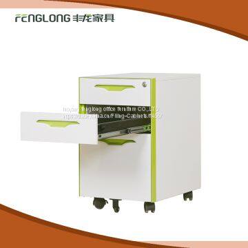 Office Used 2 Drawer Good Powder Coating Delicate Appearance Steel Filing Cabinet With Wheels photo-4