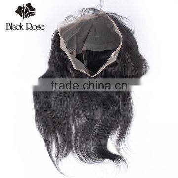 Black Rose Ear to Ear 360 Lace Frontal With 360 Elastic Band, Wholesale Human Hair 360 Lace Frontal Closure photo-2