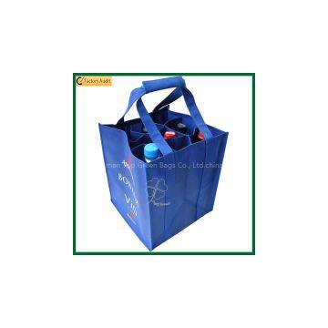 Wholesale Cheap Non Woven 4 Bottles Wine Bag (TP-WB072) photo-3