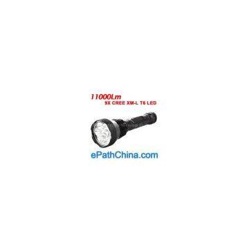 Super Bright 9X CREE XM-L T6 LED 11000Lm LED Flashlight Torch