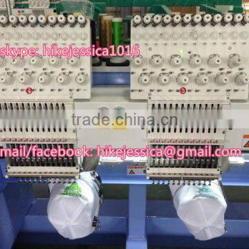 fushun 1206 6heads 12needles 12colors tubular cap t shirt flat computerized embroidery machine
