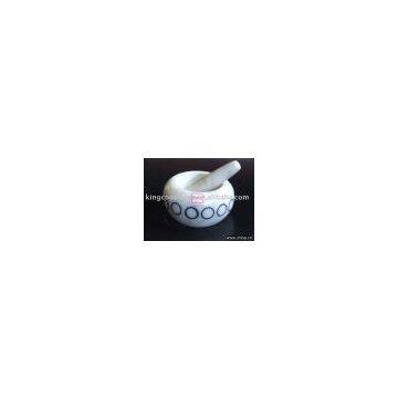 MARBLE MORTAR AND PESTLE 1