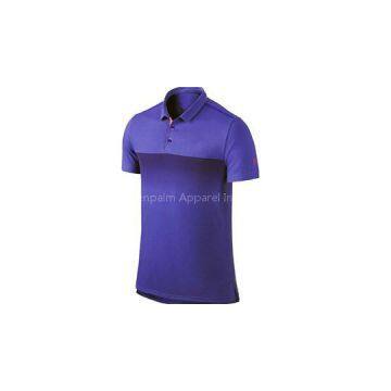 100% Polyester 180gsm Moisture Wicking Sublimation Short Sleeve Polo Shirt