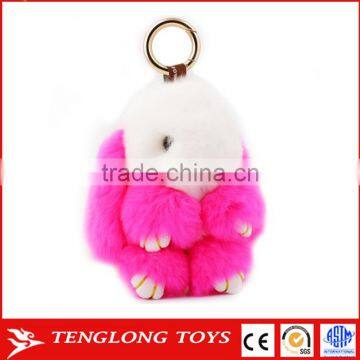 Custom Rabbit Plush Pendant Toy and Rabbit Keychain Plush Pendant