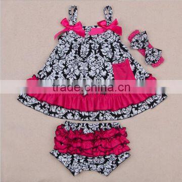 Baby Girl Infant 3pcs Clothing Sets Suit Princess Romper Dress/Jumpersuit Baby Party Birthday Costumes photo-3