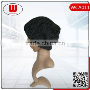 100% Acrylic Beanie Free Pom Pom Beanie Hats Custom Knit Beanie