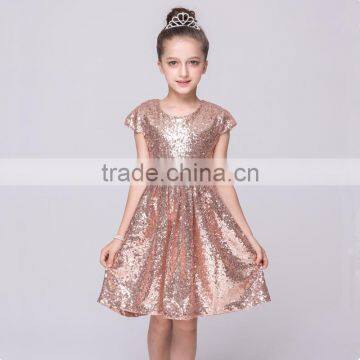 Kids sparkle pattern frock beautiful images princess girls dance dress sequin children