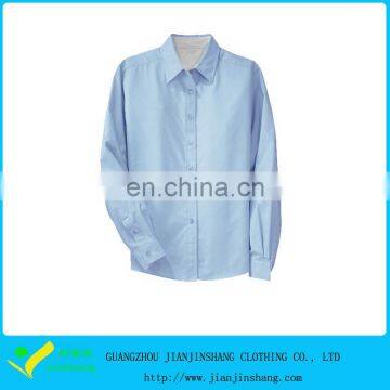 100 Percent Cotton Quality Button Up Long Sleeve Business Shirt In Blue