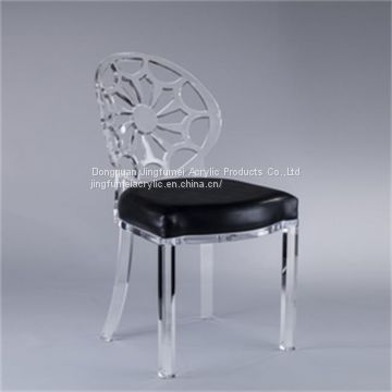 Popular Designer Dining Chair Acrylic Gaming Chair Popular Oval Back Living Room Chair