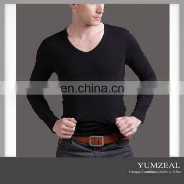 High Quality Mens Long Sleeve Plain T shirt