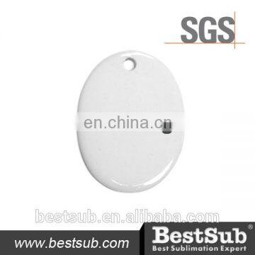 JS Coatings Sublimation Oval Ceramic Ornament H017