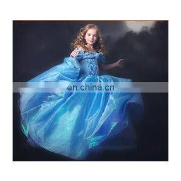 TZ-68131 2015 New Styles Shine Cinderella Costume Princess Dress Cinderella Dresses for Girls photo-2