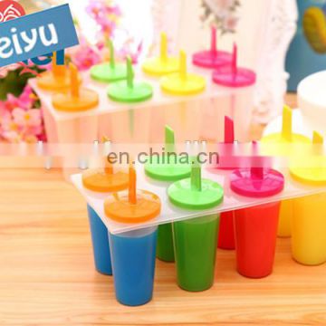 promotion home kitchen handmade silicone round shaped ice popsicle molds