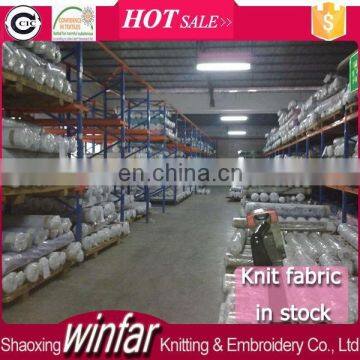 Shaoxing Winfar Manufacture Lycra Knitted Fabric Single Jersey Stock Lot