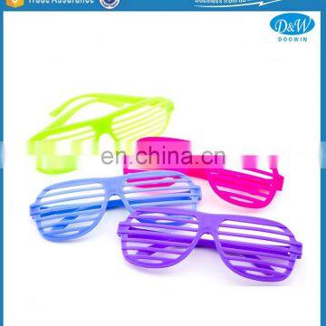 Novelty Neon Slotted Frame Party Rave Shades Glasses