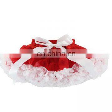 Popular Red Fluffy Dress Wholesale Chiffon Ruffles TUTU Skirt for Kids