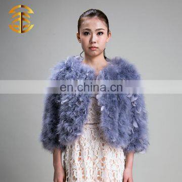 New Design winter colorful women colorful luxurious fur coat