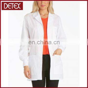 Autoclavable Washable Cotton Medical White Unisex Lab Coat