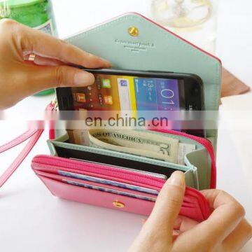 Galaxy s3 cover case,crown smart pouch for Iphone for Samsung for money and card different color wholesale price