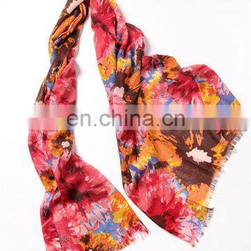 2017 New Designs Wholesale Autumn Winter Warm Women Printed Infinity Wool Shawl Fashion Lady Custom Scarf Pure Wool Blanket