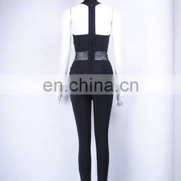 2016 Gauze Sleeveless Jumpsuit Bare Midriff Jumpsuit Backless Jumpsuit photo-5