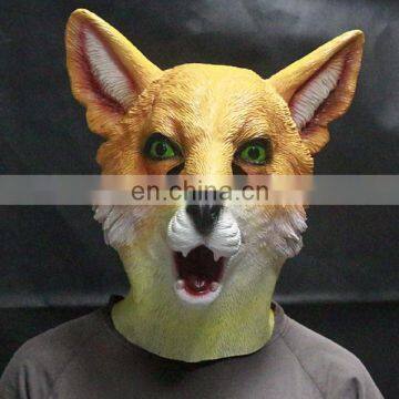 hot-selling vivid fox full head mask newly party fancy dress fox costume for adults