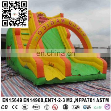 Yellow and Green elephant inflatable slip and slide for sale