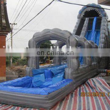 Cheap commercial inflatable pool water slide WS062