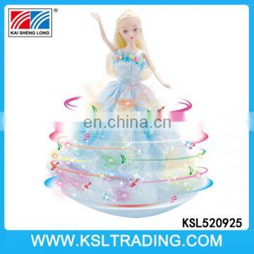 Popular 11.5 inch electric dancing baby toy doll with light and music