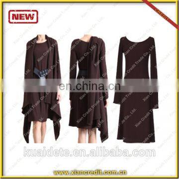 2014 Newest Two- piece winter dress MADE OF 100% woolen for women KDT-D13